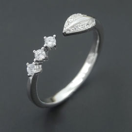 Real Silver 925 Wedding Engagement Rings Vintage Jewelry For Bridal